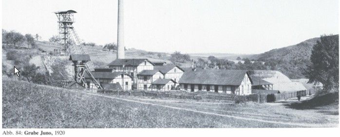 Historisches Foto des Standorts Grube Juno
